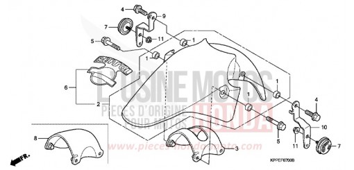 AILE AVANT CBR125RS5 de 2005